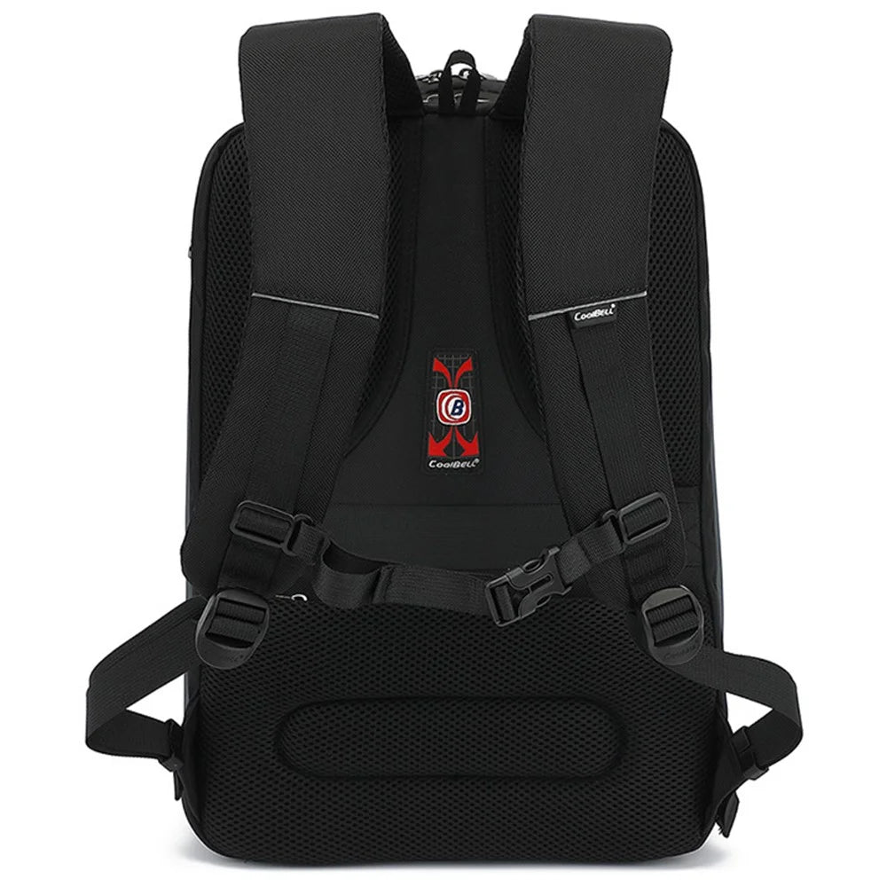 COOLBELL CB-8292 15.6 inch Laptop Backpack Men's Travel Shoulders Bag Daypack with Built-In Cable - 2
