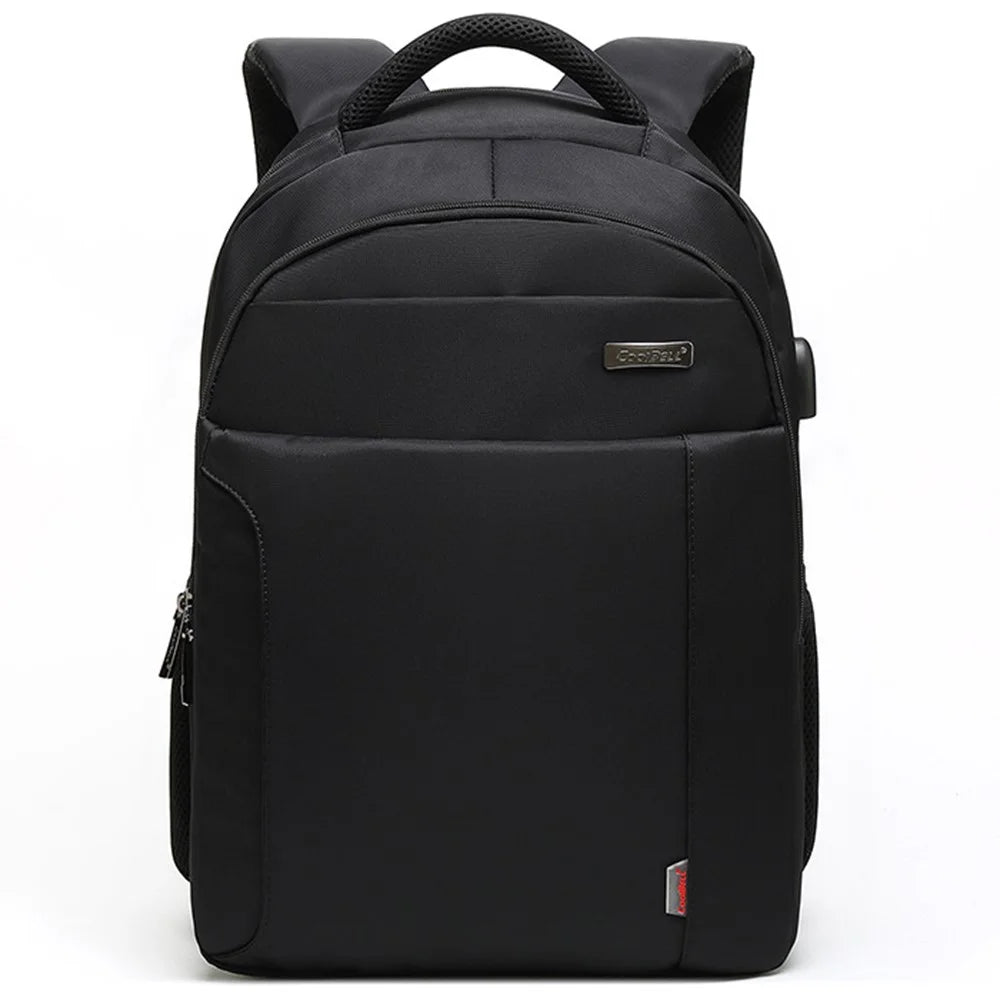 COOLBELL CB-2037S Business Shoulder Bag with External USB Port Waterproof 15.6-inch Laptop Backpack - Black - 2