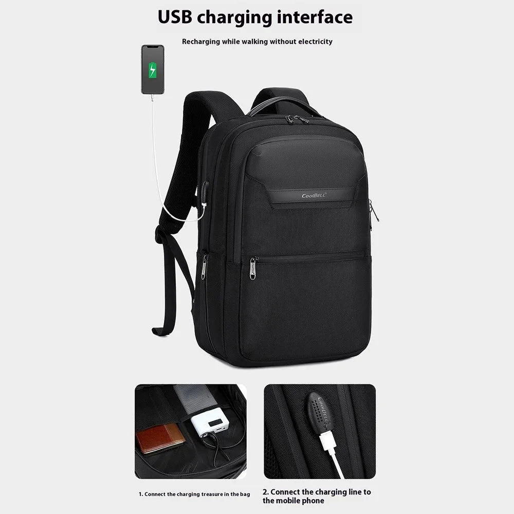 COOLBELL CB-8307 Men Laptop Backpack Dry Wet Separation College Student Bag Large Capacity Travel Backpack - 7