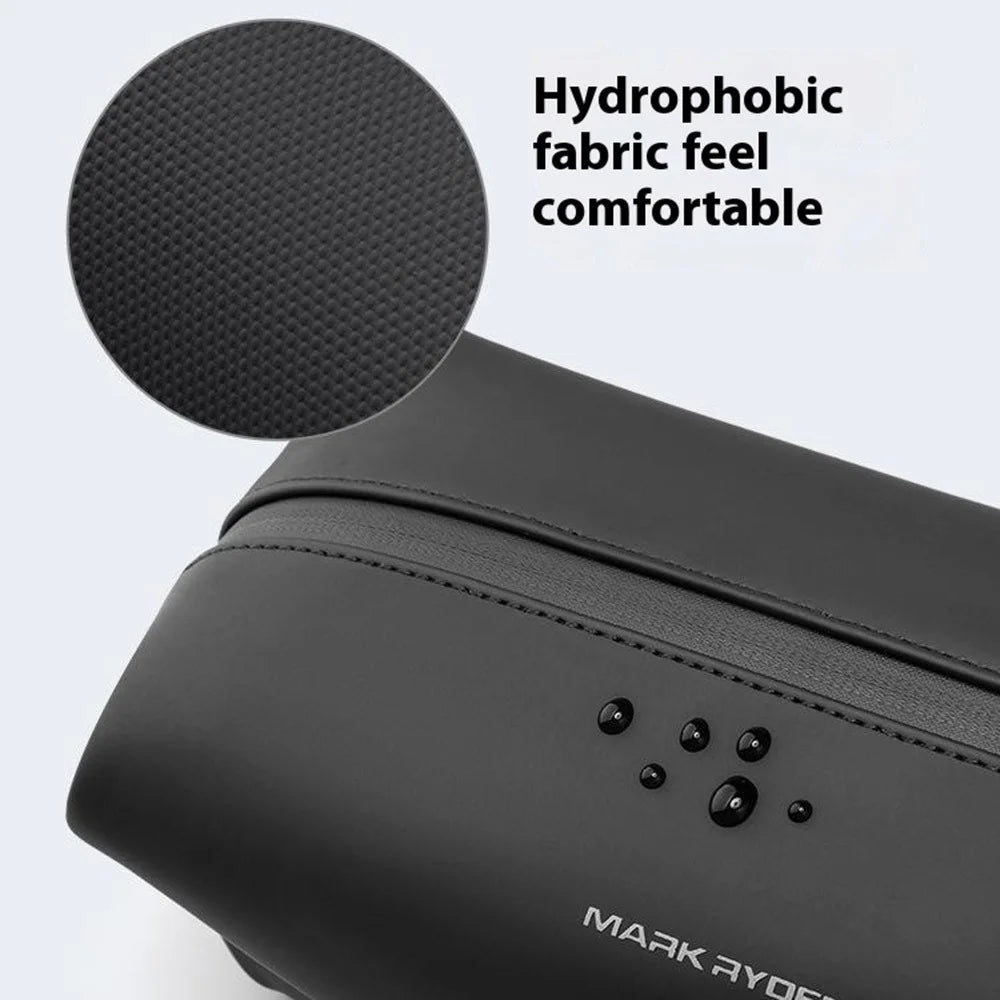 MARK RYDEN MR35 Business Travel Toiletry Bag Portable PU Men Cosmetics Storage Bag - Black - 4