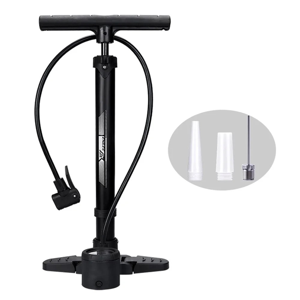 ENLEE E22127 Foot Pump 230 PSI High Pressure Bicycle Pump Presta Schrader Valve Compatible For Bike Basketball - 1