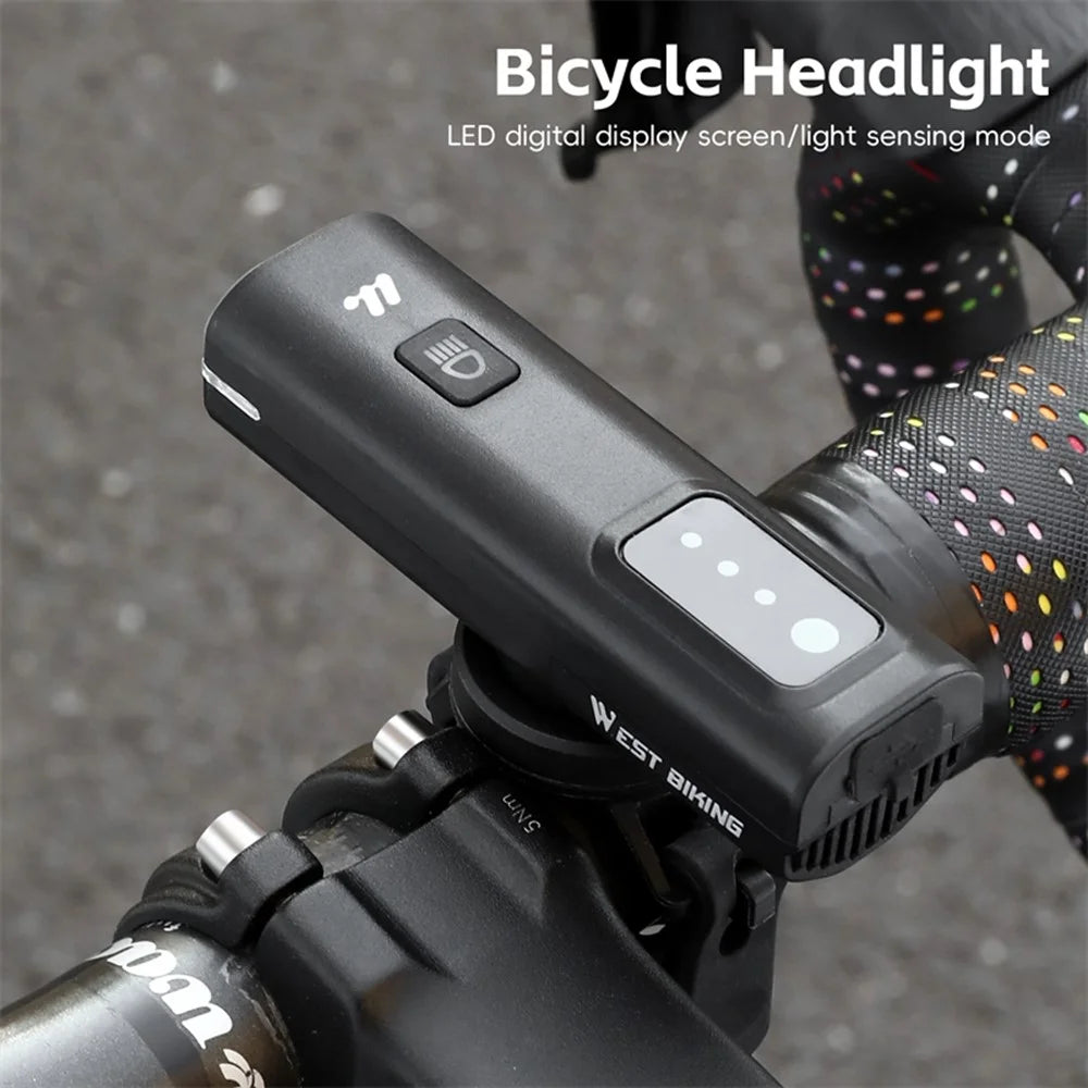 WEST BIKING YP0701458 Intelligent Light Sensing Bike Front Lamp 400 Lumens Bicycle Headlight - 7