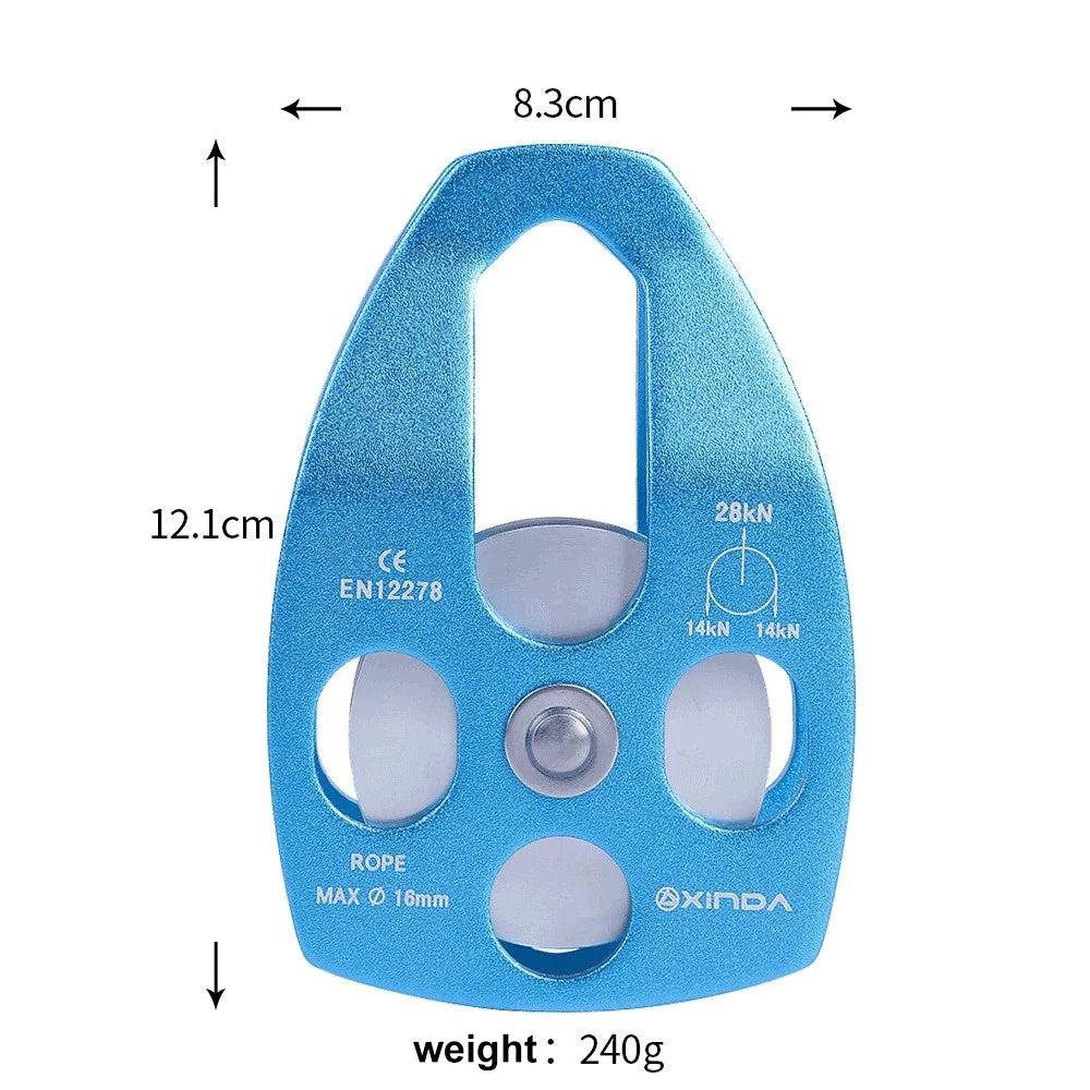XINDA XD-8611 Outdoor Mountaineering Rescue Speedway Expansion Lifting Metal Big Pulley with Bearing - 7