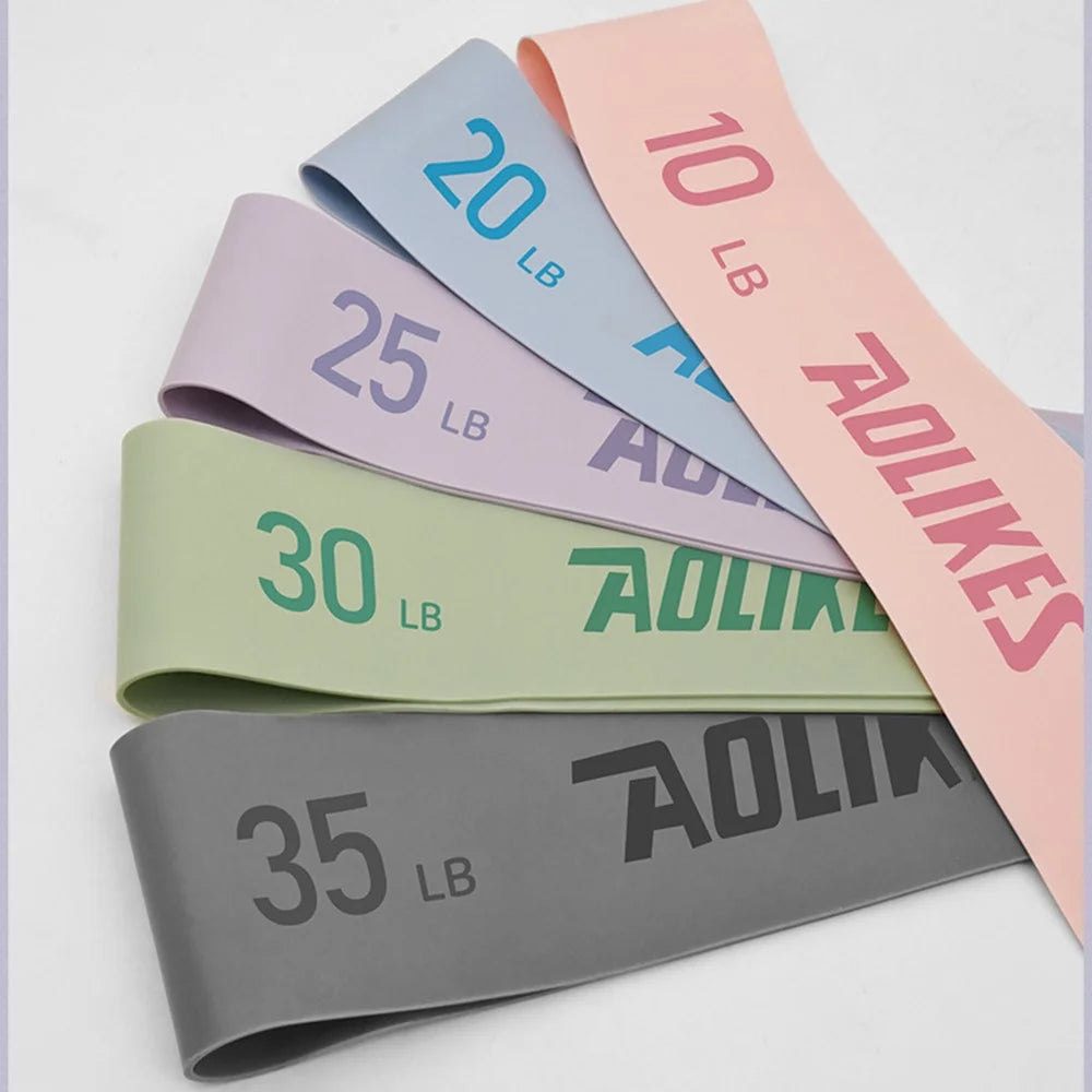 AOLIKES 3611 5Pcs / Set 60cm Latex Resistance Band Exercise Band for Powerlifting Strength Training - 7