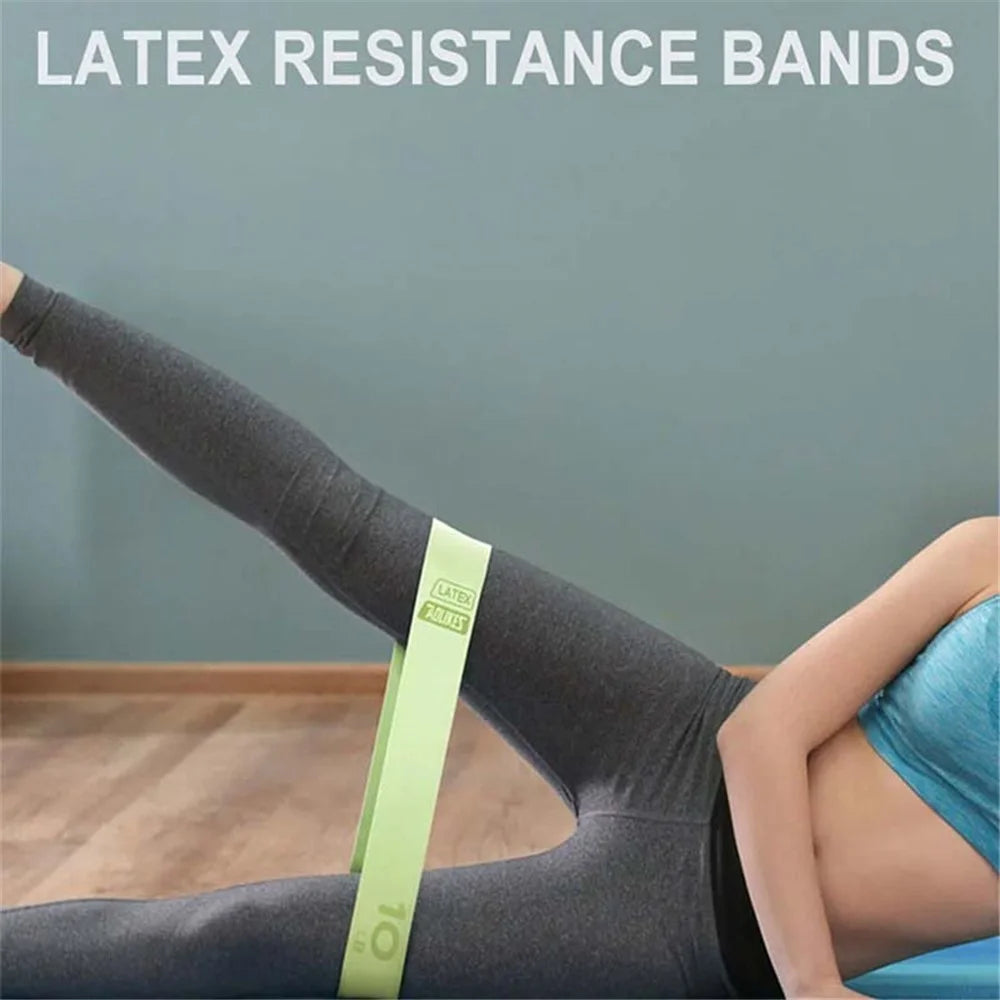 AOLIKES 3619 6Pcs / Set Strength Training Resistance Bands Latex Workout Band Loops Stretch Exercise Bands - 2