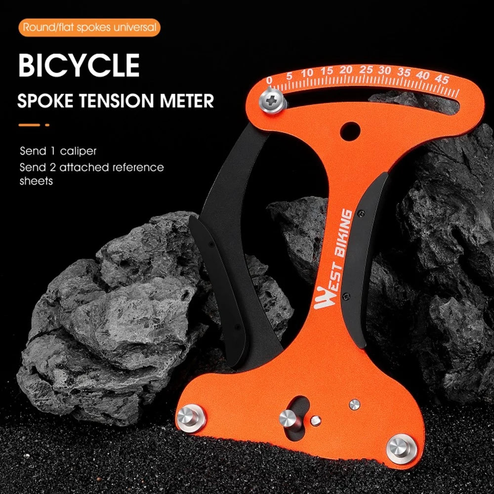 WEST BIKING YP0719281 Bicycle Tire Spoke Tension Meter Cycling MTB Road Bike Spoke Adjustment Indicator - 5