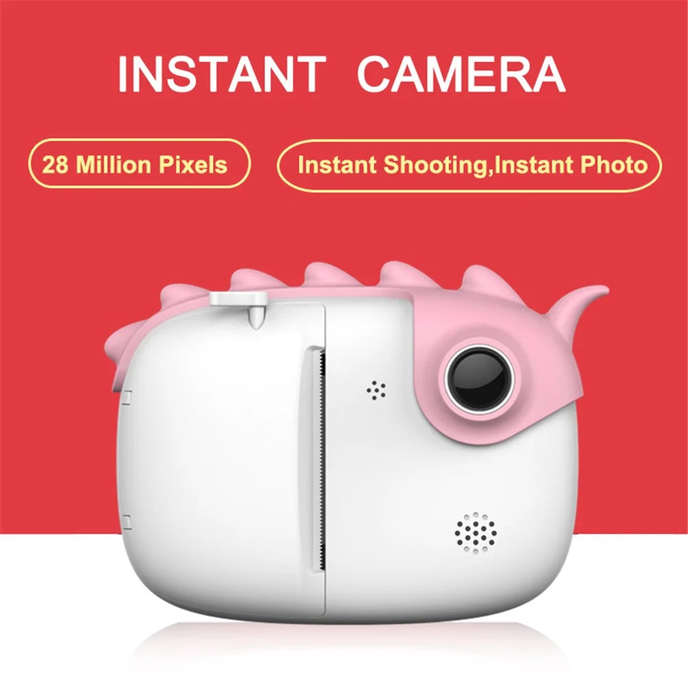 A6 Kids Camera 3.0 inch Screen Display with Front Rear Dual Cameras - Pink - 4