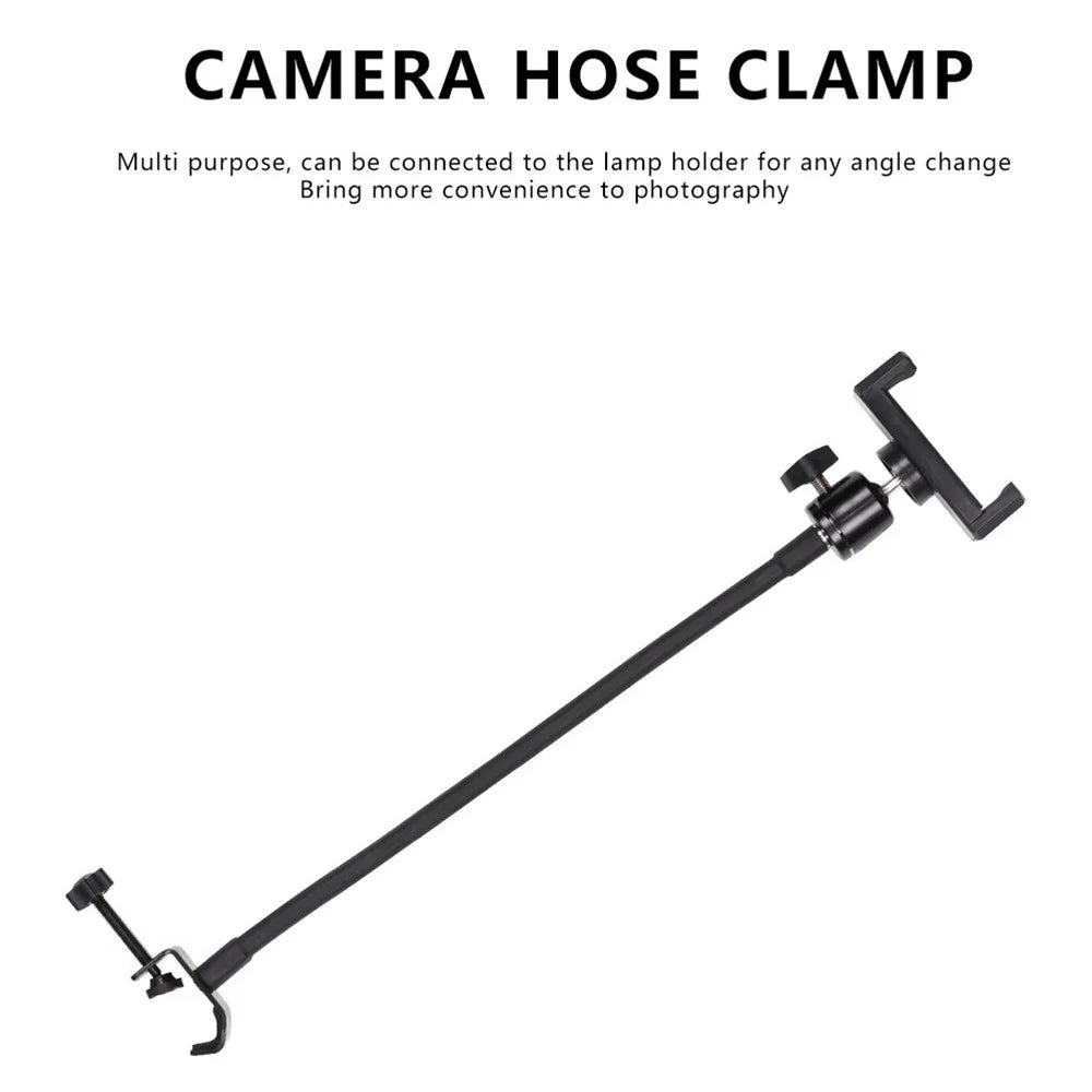 X003 Metal Clamp Flexible Extension Hose Phone Holder for Photography Light Stand - 3