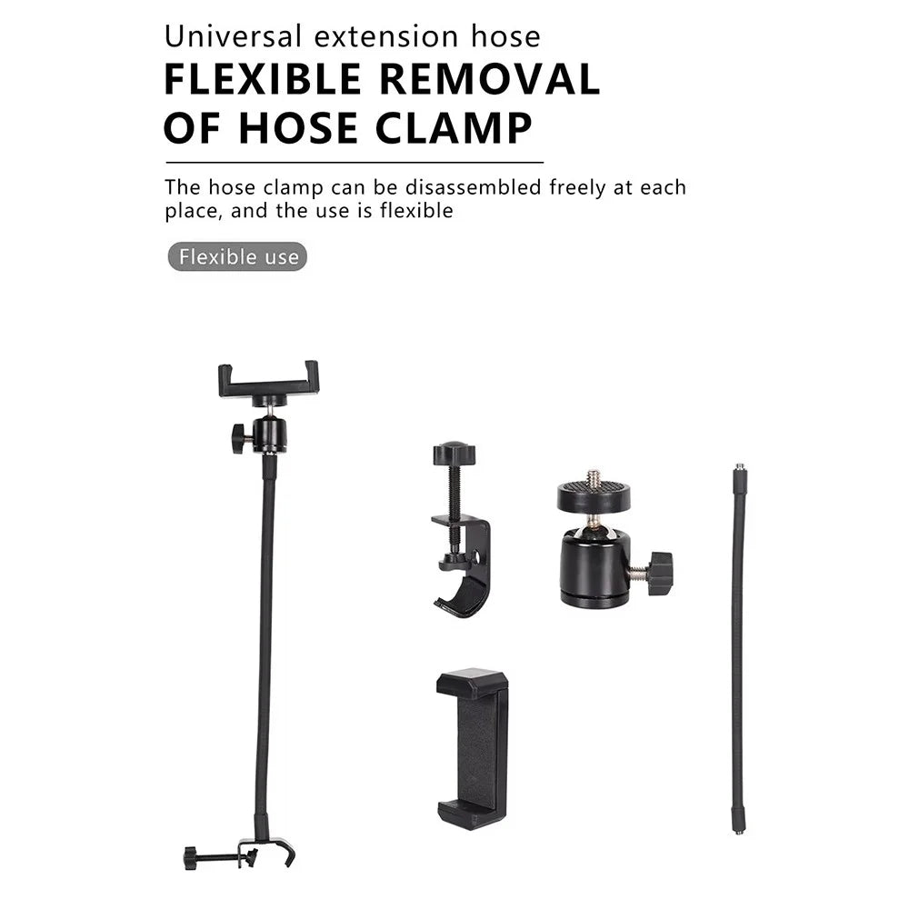 X003 Metal Clamp Flexible Extension Hose Phone Holder for Photography Light Stand - 6