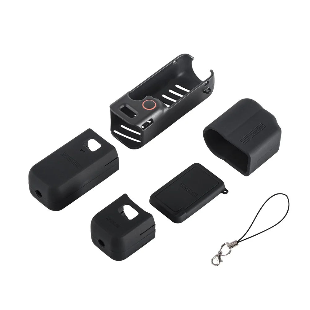 STARTRC 1157055 For DJI Osmo Pocket 3 5Pcs Silicone Protection Kit Body Cover Lens Screen Threaded Handle Protector - 4