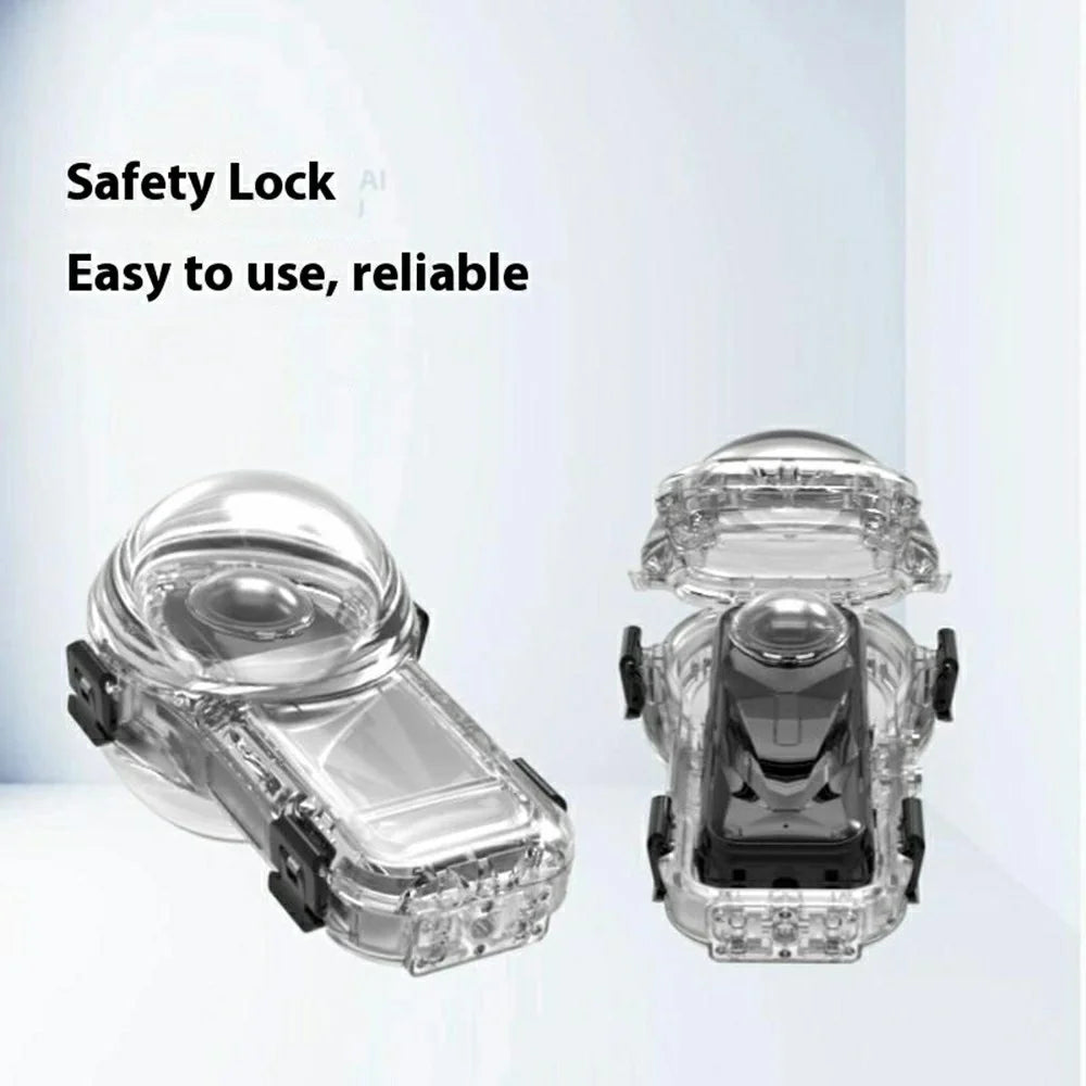 For Insta360 X5 Action Camera Waterproof Case Invisible Diving Housing Compatible with Magnetic Quick Release Mount - 6