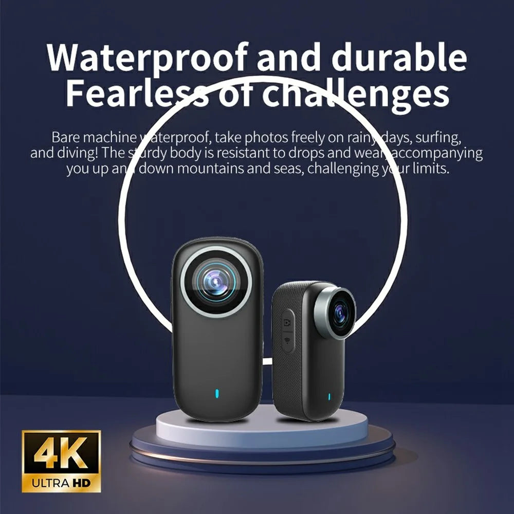 M11 Pets 4K HD Portable Magnetic Camera with Screen Clip-On Thumb Action Cam Recorder - 7