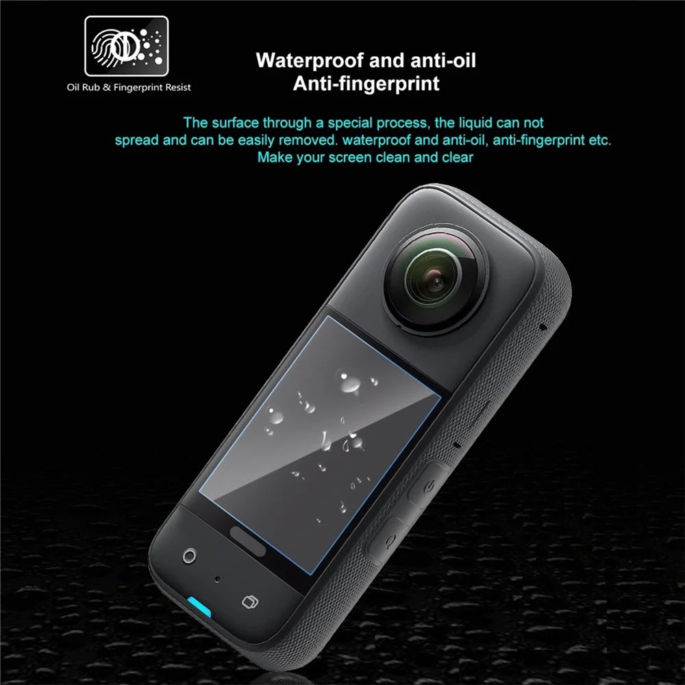 PULUZ PU822T For Insta360 X3 2Pcs High Definition Screen Protector Anti Scratch Anti Fingerprint Film - 2