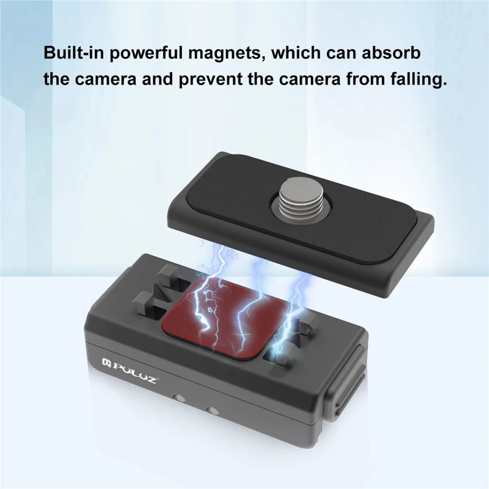PULUZ PU965B For Insta360 Ace / Ace Pro / X3 / One X2 Action Camera Magnetic Quick Release Mount 1 / 4 Inch Screw - 3