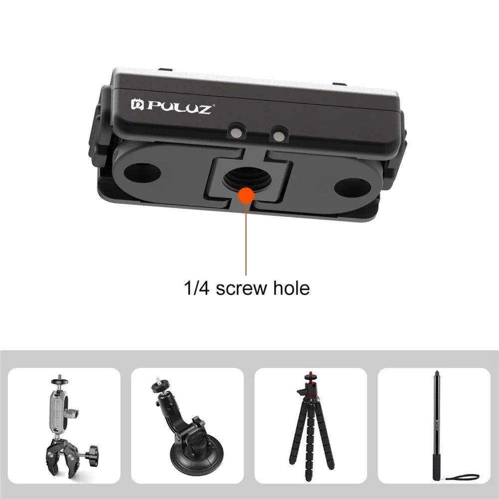 PULUZ PU965B For Insta360 Ace / Ace Pro / X3 / One X2 Action Camera Magnetic Quick Release Mount 1 / 4 Inch Screw - 5