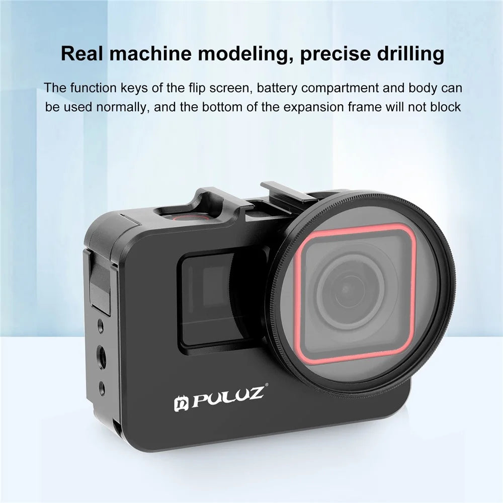 PULUZ PU966B For Insta360 Ace Pro / Ace Metal Protective Frame with 52mm UV Filter and Lens Cap - 4
