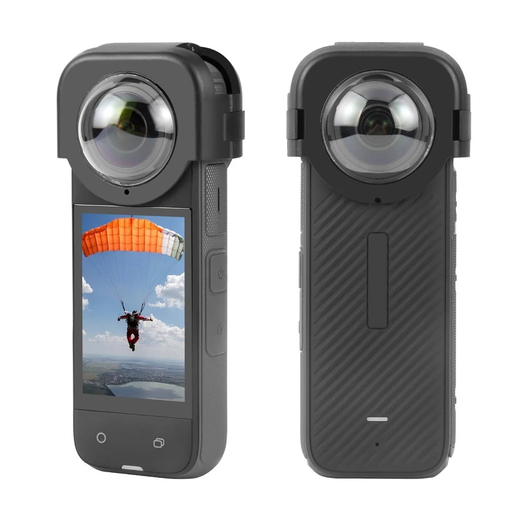 PULUZ PU978B For Insta360 X4 PC Lens Protector Cover High Light Transmission Snap On Lens Guard - 2