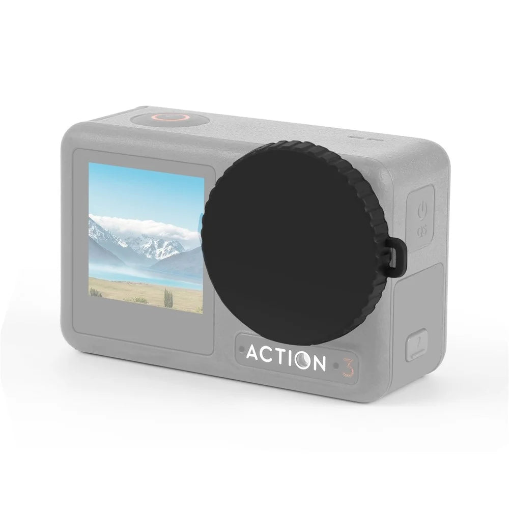 PULUZ PU996B For DJI Osmo Action 4 / 3 Lens Protective Cover Anti Scratch Silicone Lens Cap - 1