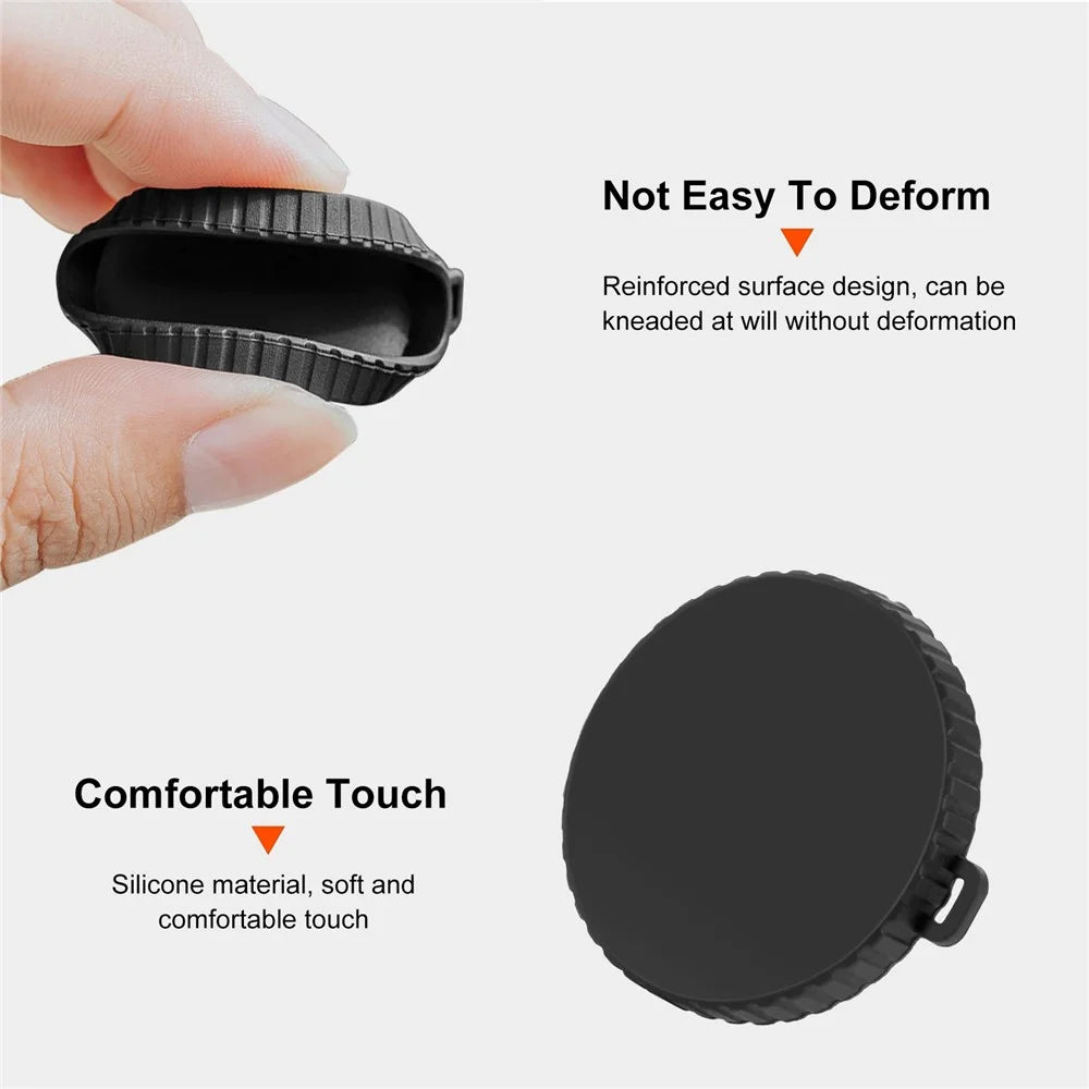 PULUZ PU996B For DJI Osmo Action 4 / 3 Lens Protective Cover Anti Scratch Silicone Lens Cap - 3