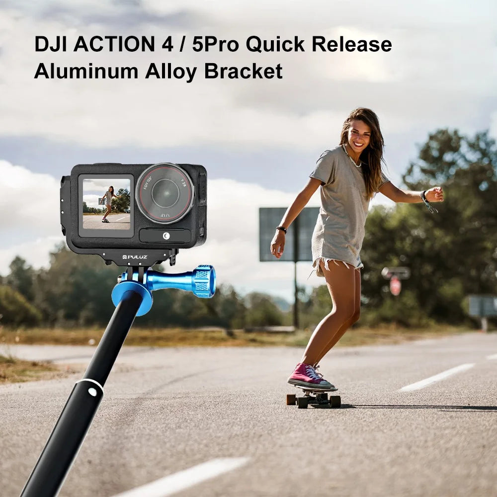 PULUZ PU768B For DJI Osmo Action 5 Pro / 4 Dual Orientation Magnetic Quick Release Mount for Horizontal / Vertical Shooting - 2