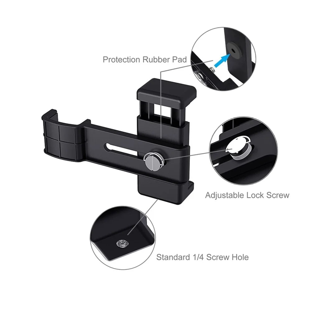 PULUZ PKT46 For DJI Pocket 2 / Osmo Pocket PU379 Phone Holder Clamp with PU191 Foldable Tripod Handheld Grip - 7