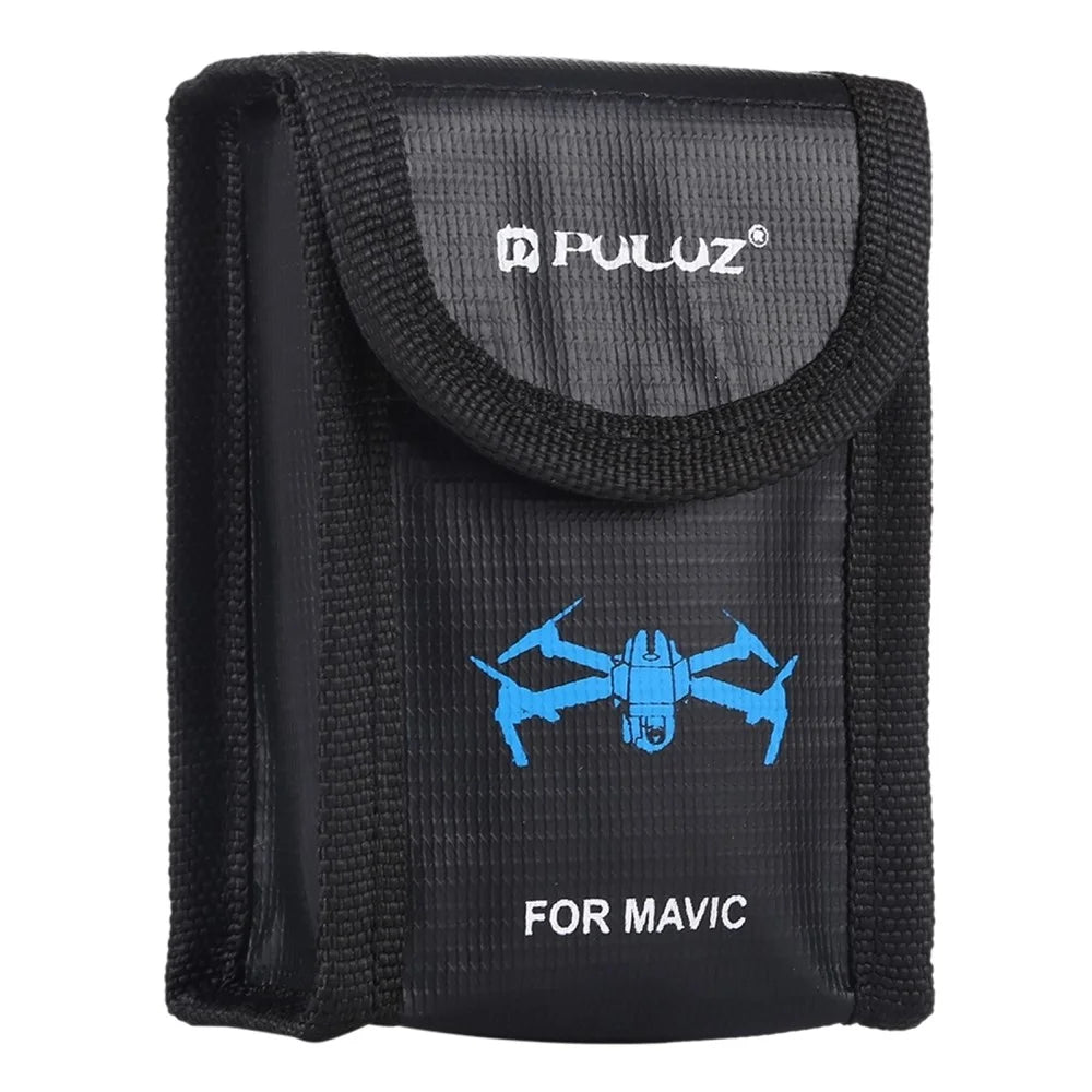 PULUZ PU2401 For DJI / Sony / Nikon / Canon Lithium Battery Safety Storage Bag Fireproof Explosion Proof Single Battery Pouch - 1