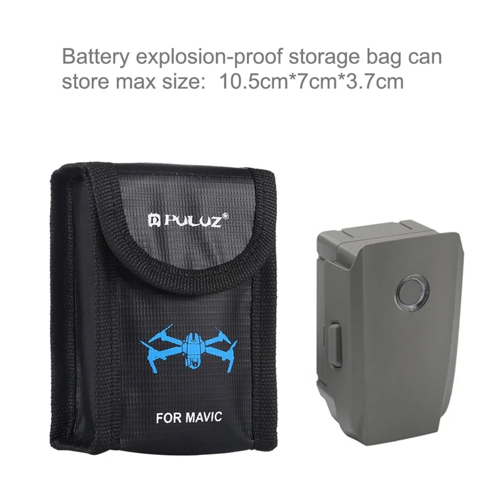 PULUZ PU2401 For DJI / Sony / Nikon / Canon Lithium Battery Safety Storage Bag Fireproof Explosion Proof Single Battery Pouch - 2