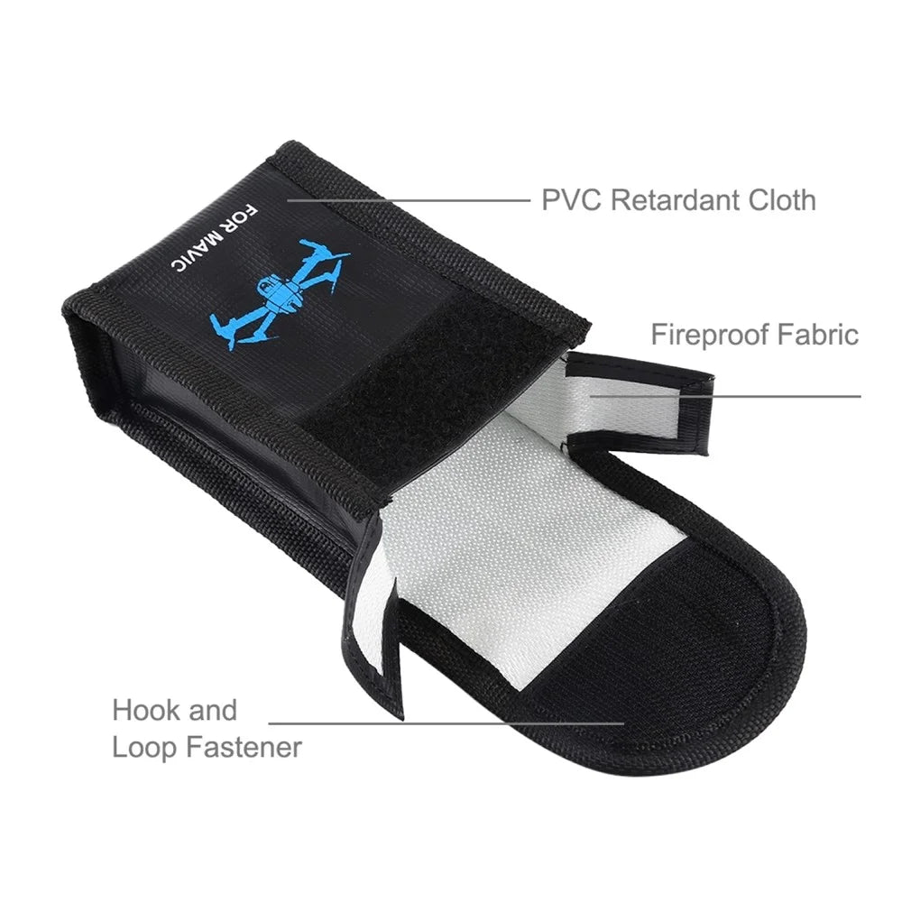 PULUZ PU2401 For DJI / Sony / Nikon / Canon Lithium Battery Safety Storage Bag Fireproof Explosion Proof Single Battery Pouch - 3