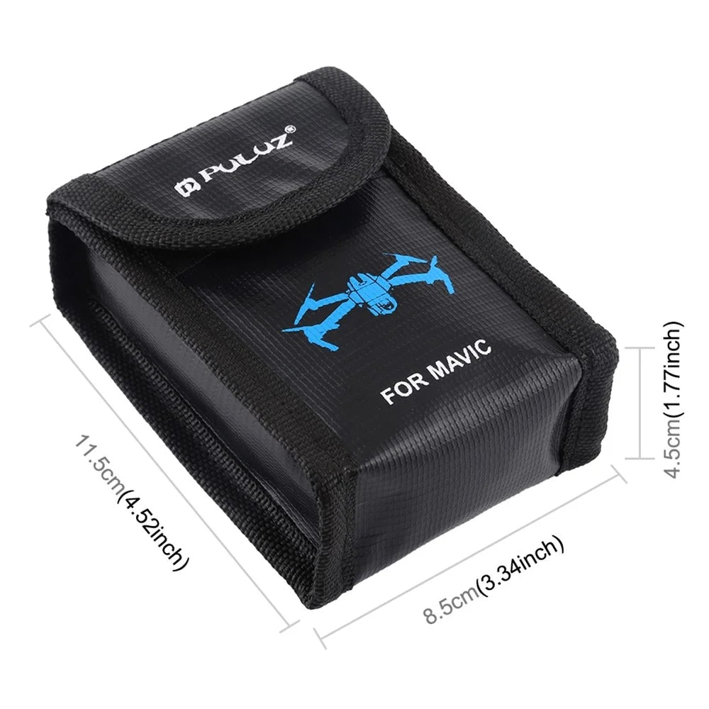 PULUZ PU2401 For DJI / Sony / Nikon / Canon Lithium Battery Safety Storage Bag Fireproof Explosion Proof Single Battery Pouch - 5