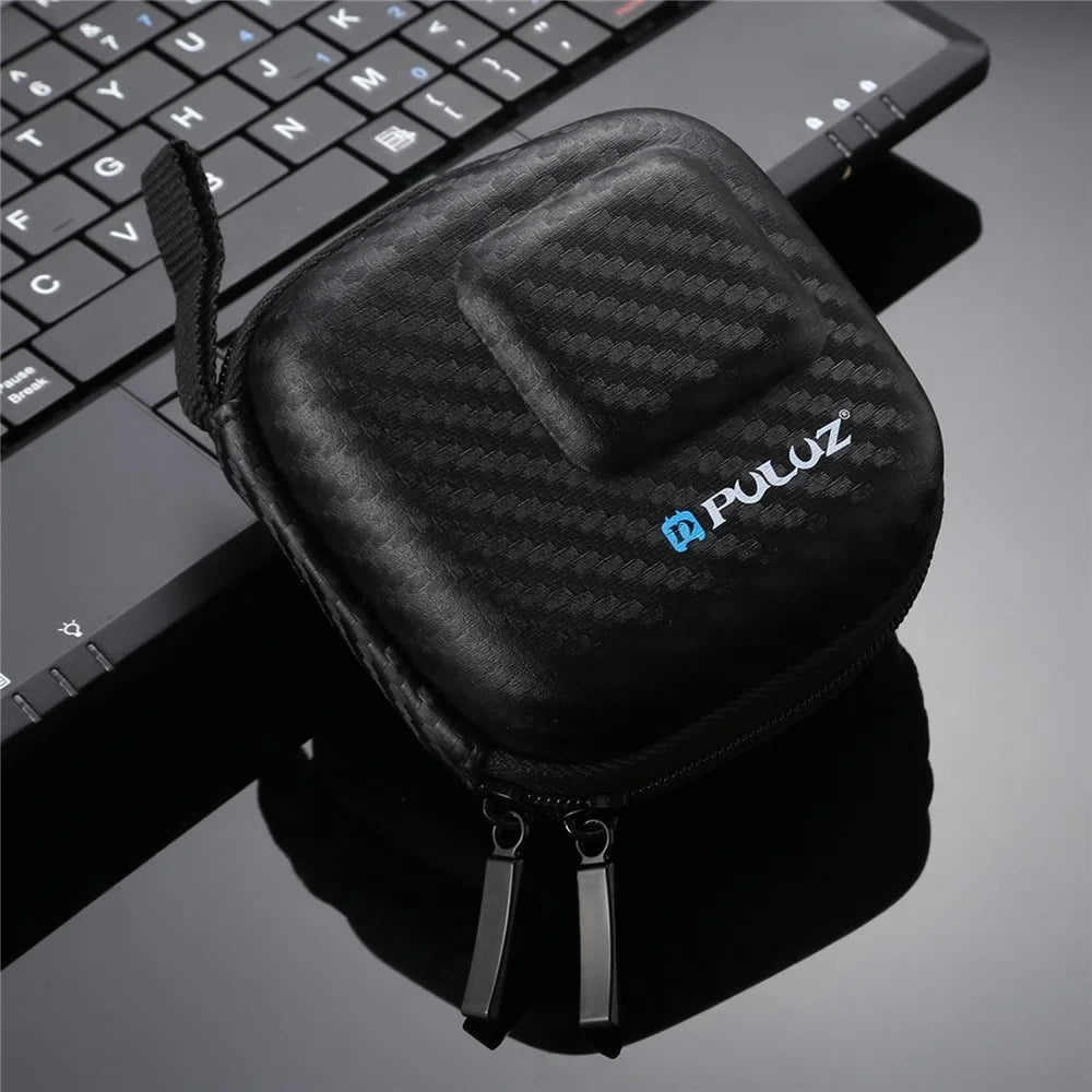 PULUZ PU349 For DJI OSMO Action / GoPro / Xiaomi / Yi Mini Storage Bag Carbon Fiber EVA Organizer - 5