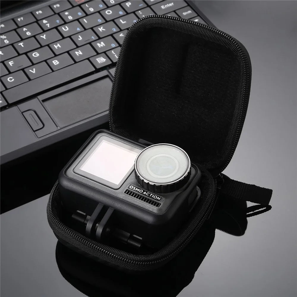 PULUZ PU349 For DJI OSMO Action / GoPro / Xiaomi / Yi Mini Storage Bag Carbon Fiber EVA Organizer - 6
