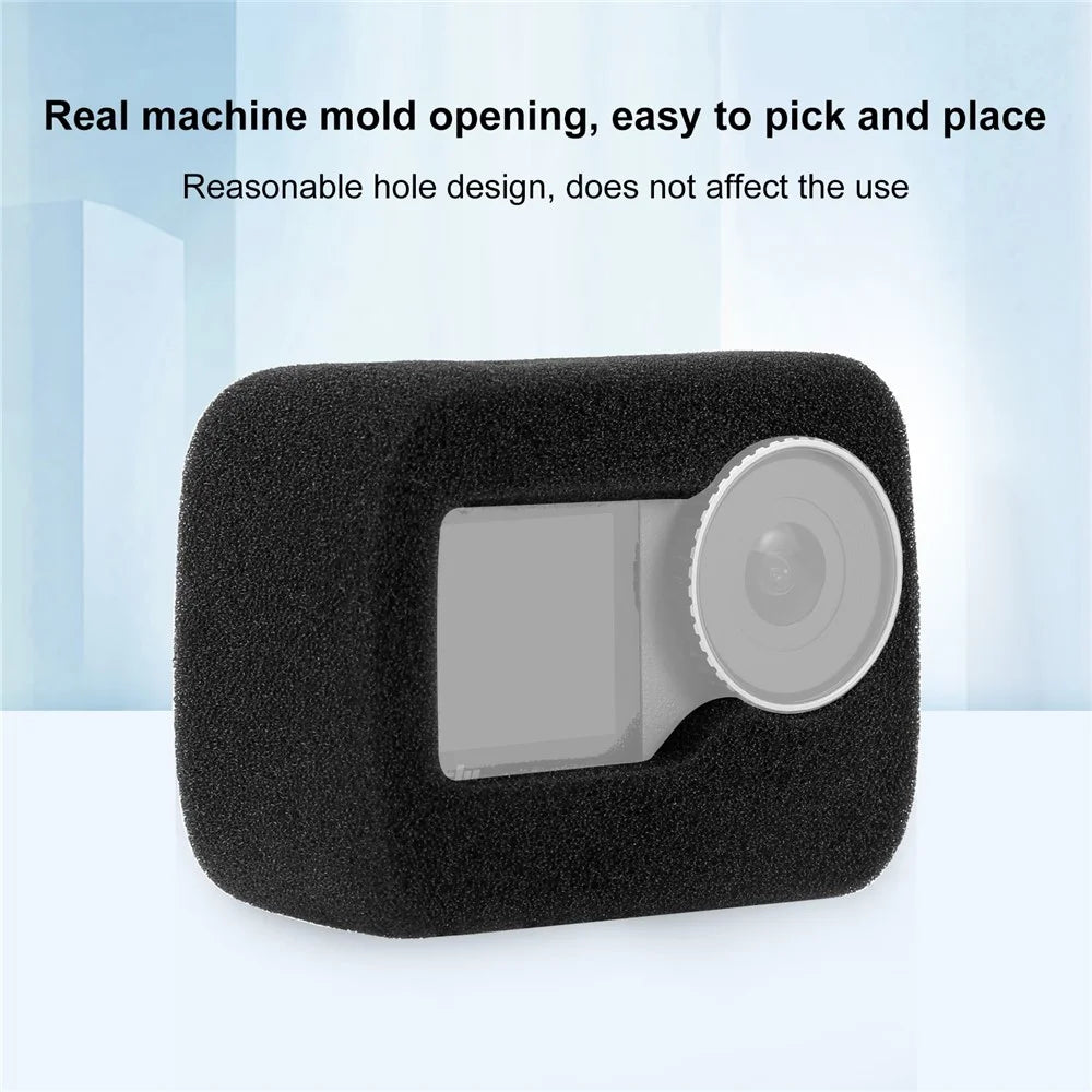 PULUZ PU987B For DJI Osmo Action 5 Pro / 4 / 3 High Density Foam Wind Noise Reduction Scratch Resistant Cover - 5