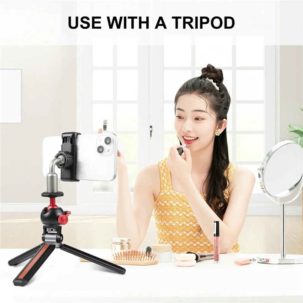 PULUZ PU852B Aluminum Alloy 17mm Ball Head Bracket Base Adapter for Phone Clamp / Camera Mount - 5