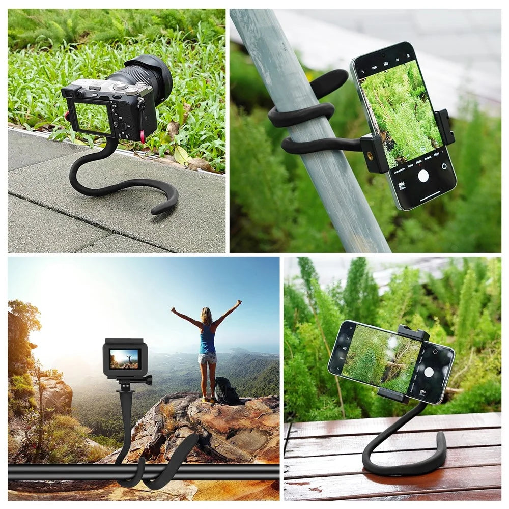 PULUZ PU882B Flexible Silicone Stand for Cellphone / Camera Universal 1 / 4 Inch Screw Mount Adjustable Clamp - 7