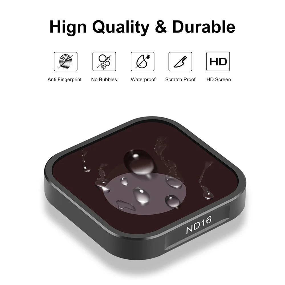 PULUZ PU921 ND16 Filter for GoPro HERO11 Black / HERO11 Black Mini / HERO10 Black / HERO9 Black Optical Glass Camera Lens Filter - 2