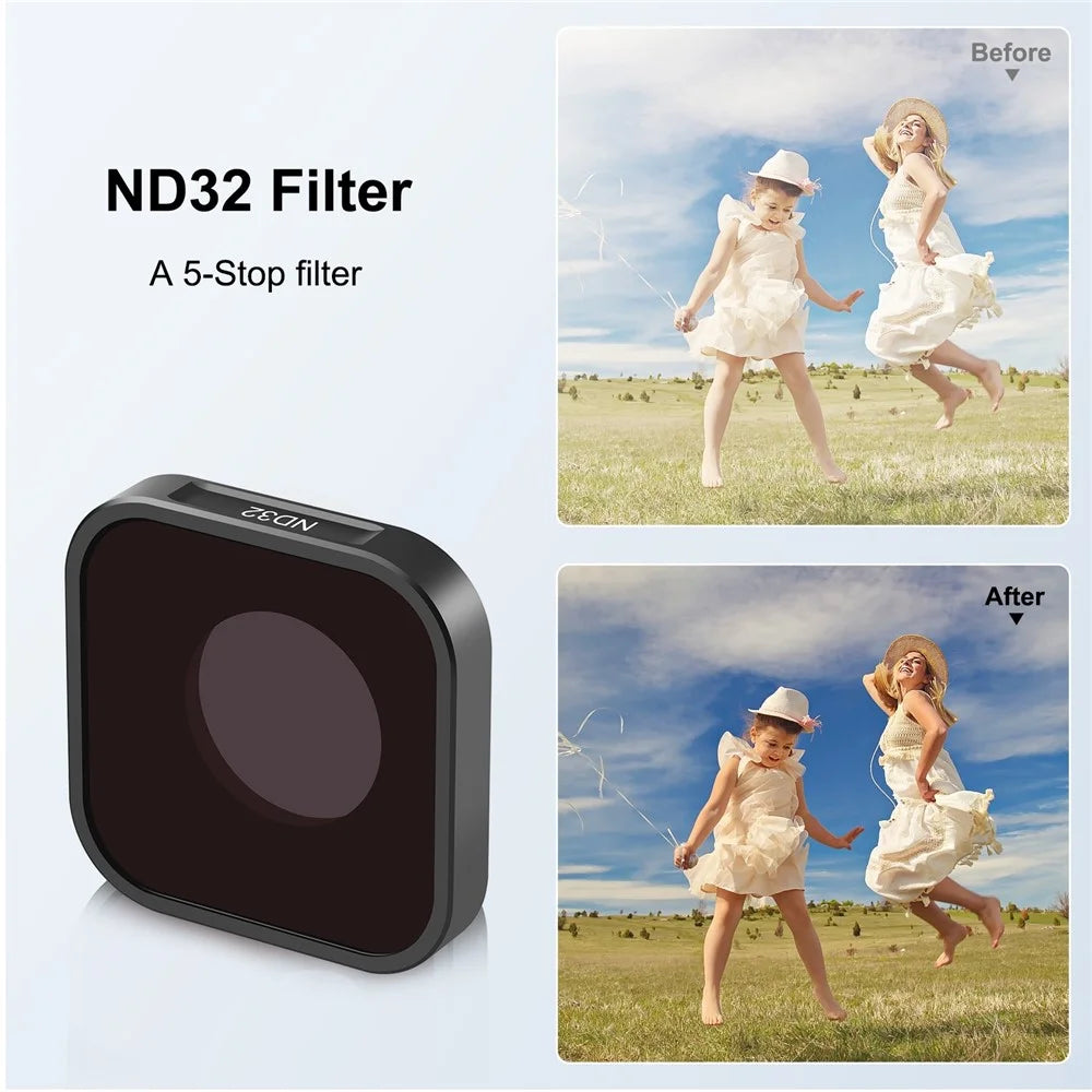 PULUZ PU922 ND32 Filter for GoPro HERO11 Black / HERO11 Black Mini / HERO10 Black / HERO9 Black Optical Glass Camera Lens Filter - 4