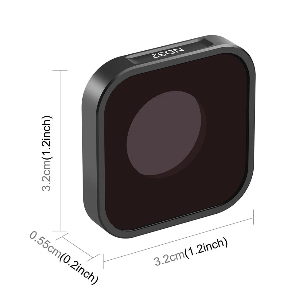 PULUZ PU922 ND32 Filter for GoPro HERO11 Black / HERO11 Black Mini / HERO10 Black / HERO9 Black Optical Glass Camera Lens Filter - 6