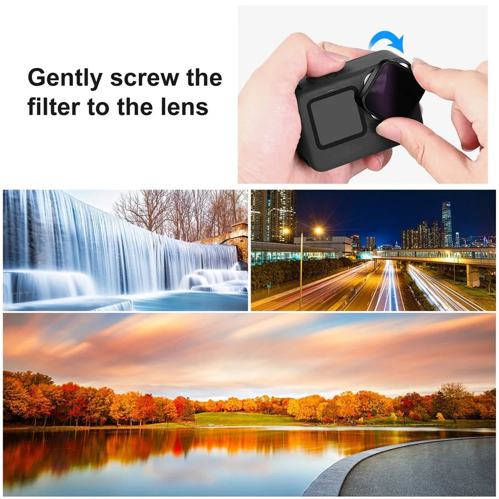 PULUZ PU924 CPL Filter for GoPro HERO11 Black / HERO11 Black Mini / HERO10 Black / HERO9 Black Optical Glass Camera Lens Filter - 5
