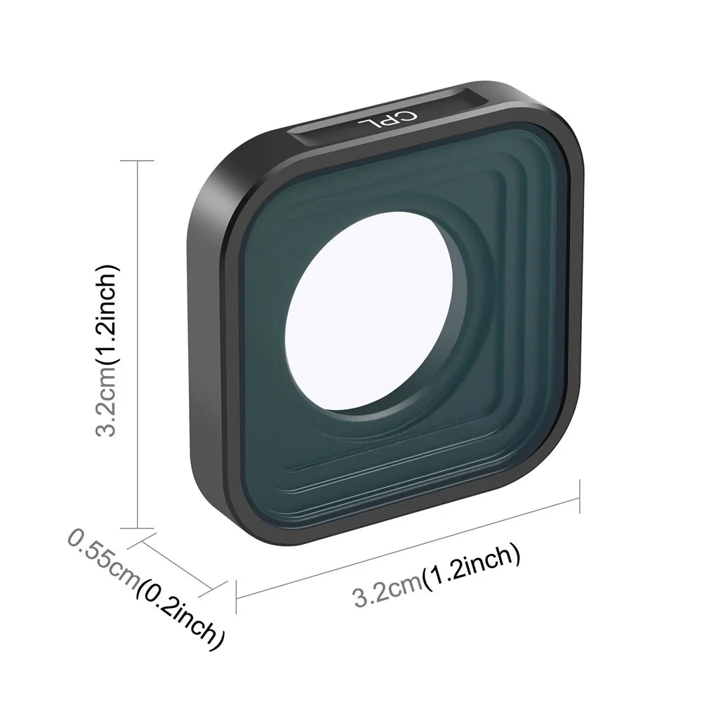 PULUZ PU924 CPL Filter for GoPro HERO11 Black / HERO11 Black Mini / HERO10 Black / HERO9 Black Optical Glass Camera Lens Filter - 7