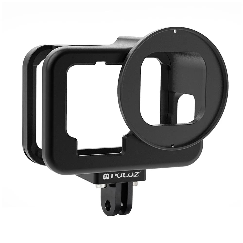 PULUZ PU509B For GoPro HERO11 Black / HERO10 Black / HERO9 Black Metal Protective Cage with Insurance Frame and 52mm UV Lens - 2