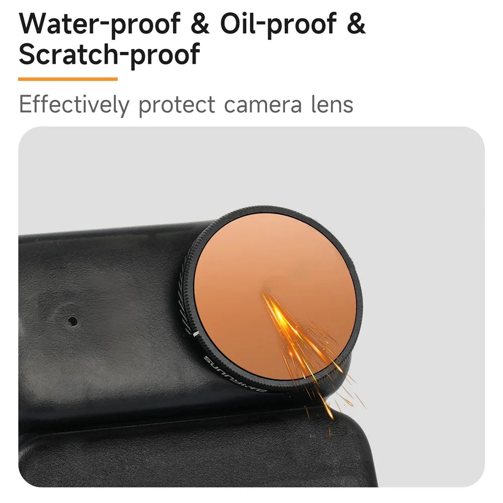 SUNNYLIFE ON-FI079 4Pcs / Set For DJI Osmo Nano ND8 / PL + ND16 / PL + ND32 / PL + ND64 / PL Filter Optical Glass Lens Drone Filters - 4