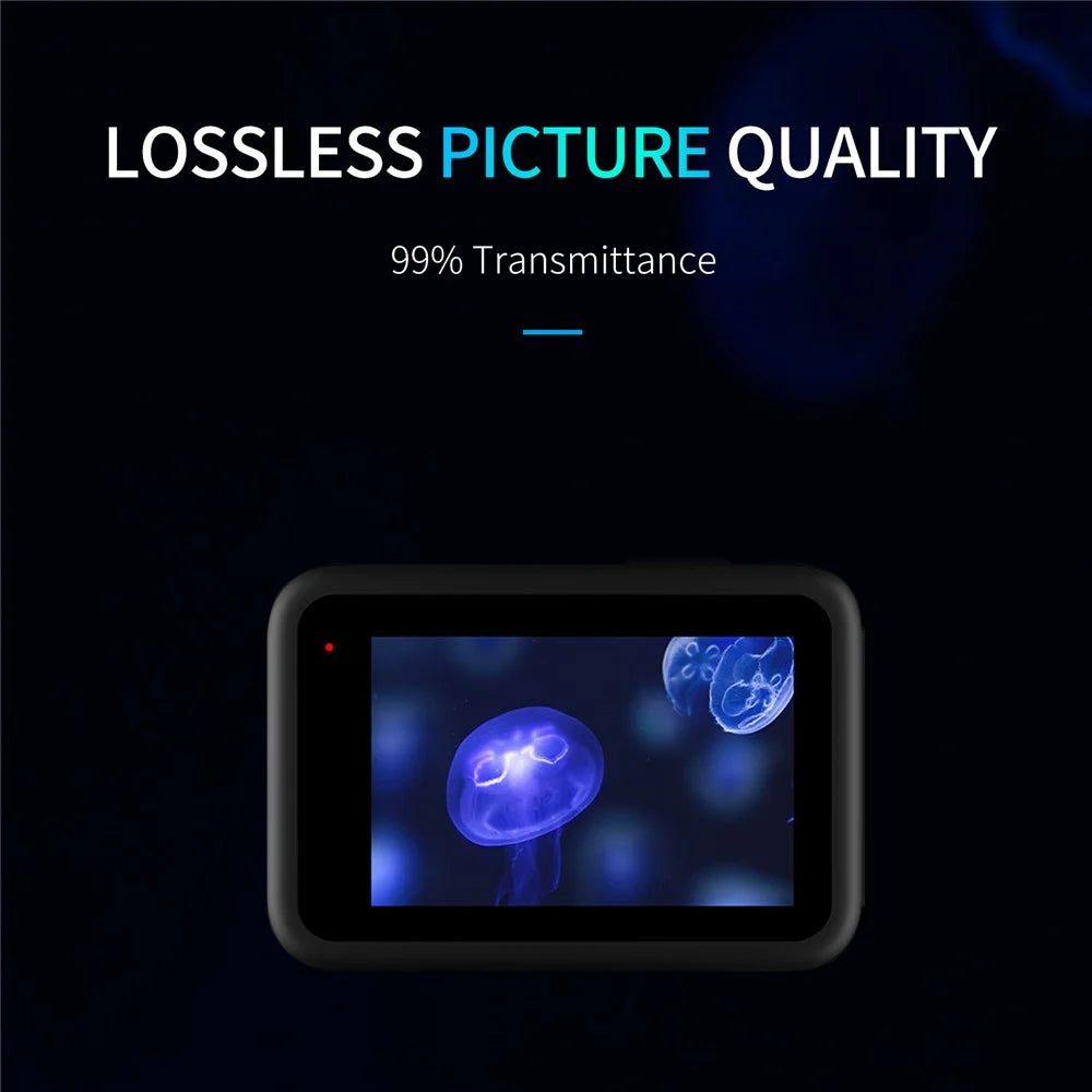 TELESIN GP-FLM-902 Anti-Scratch PET Front Display Film + PET Lens Protector + Rear Display PET Film for GoPro Hero 9 / 10 / 11 - 3