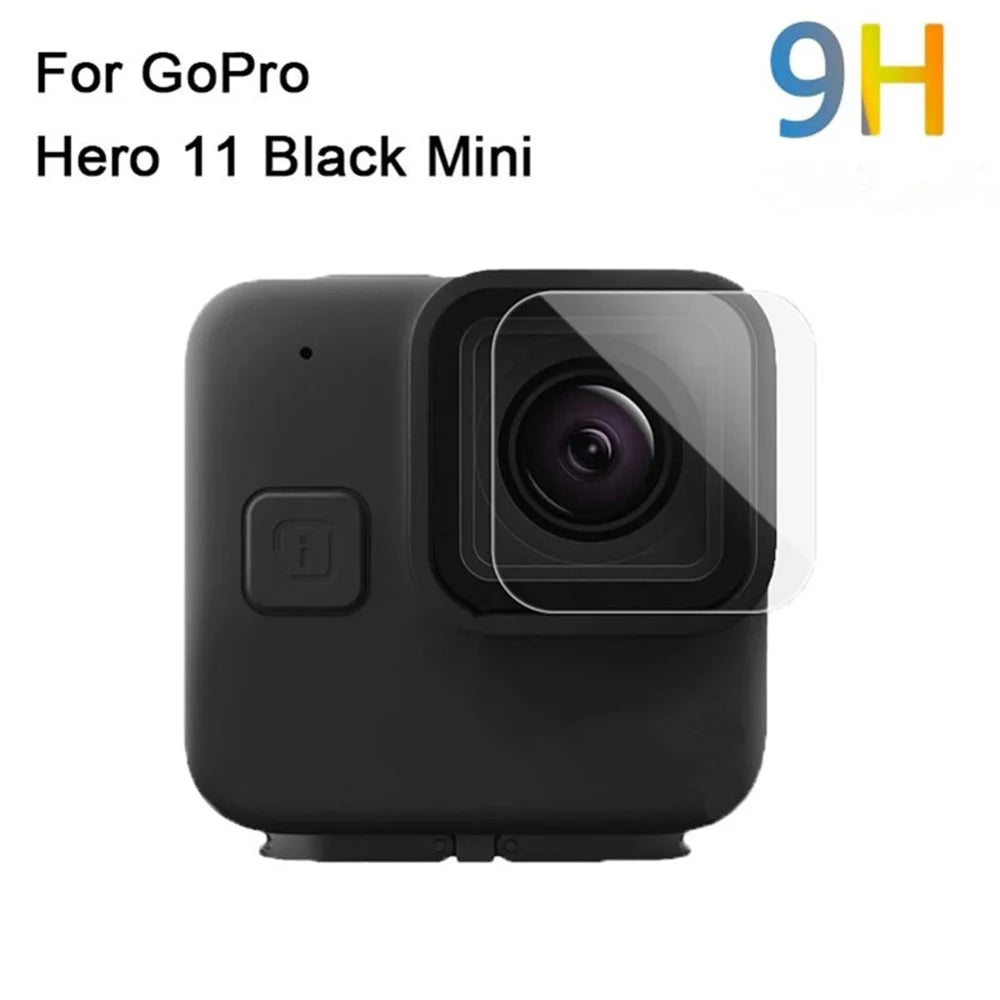 For GoPro Hero 11 Black Mini Action Camera Lens Tempered Glass Film Explosion-proof Lens Protector - 4