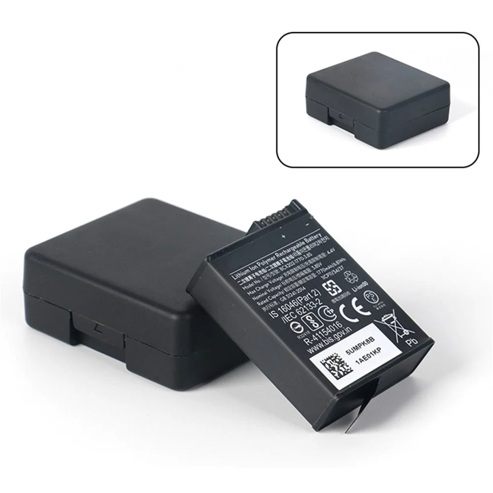 For DJI Osmo Action 3 / Action 4 Battery Storage Box Lens Cover Tempered Glass Screen Protector Set - 6
