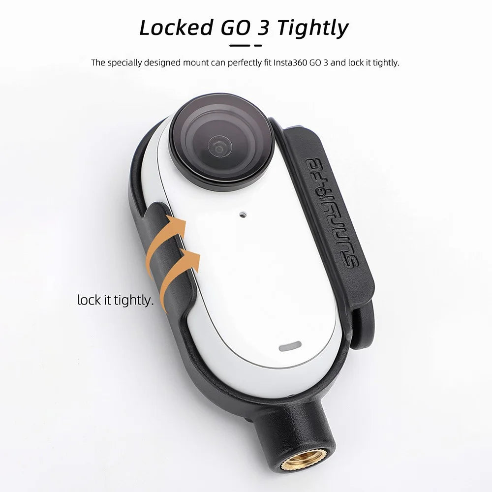 SUNNYLIFE IST-BK592 For Insta360 GO 3 Plastic Heat Dissipation Protective Frame Mount Adapter - 6