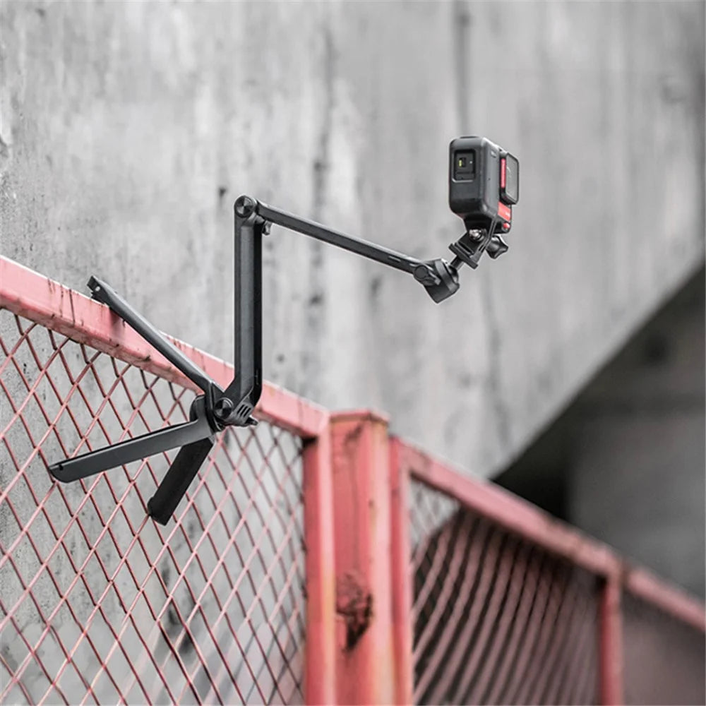 PGYTECH P-GM-158 3-Folding Tripod Stand Multi-Functional Selfie Stick Phone Holder Magic Arm for GoPro / Insta360 / DJI Action Camera - 2