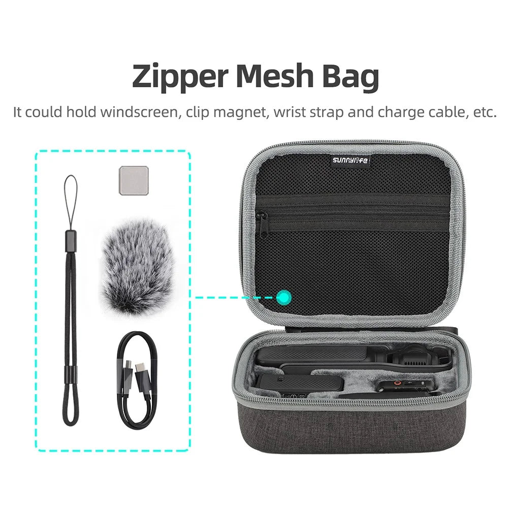 SUNNYLIFE OP3-B718 Carrying Case for DJI Osmo Pocket 3 Action Camera Storage Bag Accessories Box - 6