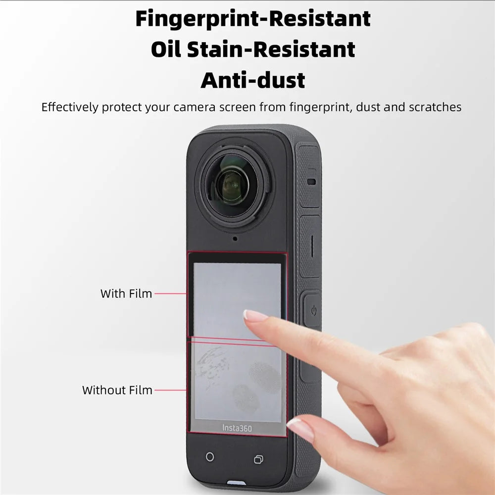 SUNNYLIFE IST-BHM798 For Insta360 X4 Sports Camera Curved Tempered Glass Screen Protector - 7