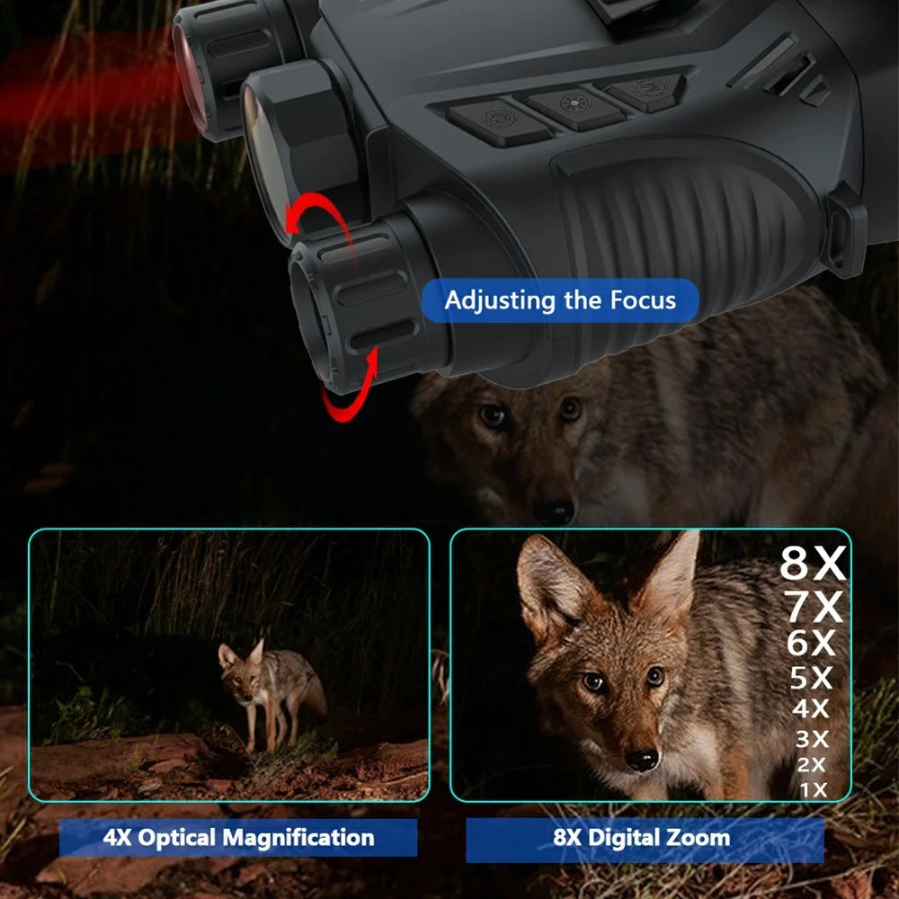 DT69 Portable Head-Mounted Infrared Night Vision Digital Binoculars Camera with GPS - 7