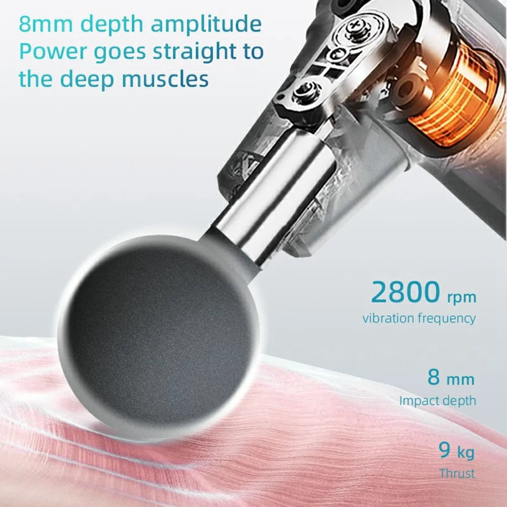 G7 Mini Foldable Percussion Massage Gun 5 Intensity Levels Portable Handheld Muscle Relaxation Device - 5
